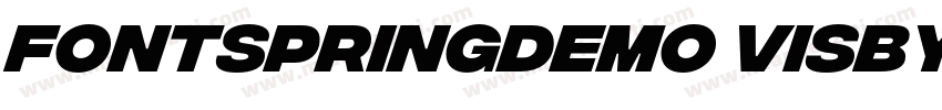 FONTSPRINGDEMO VisbyCFExtraBoldRegu字体转换